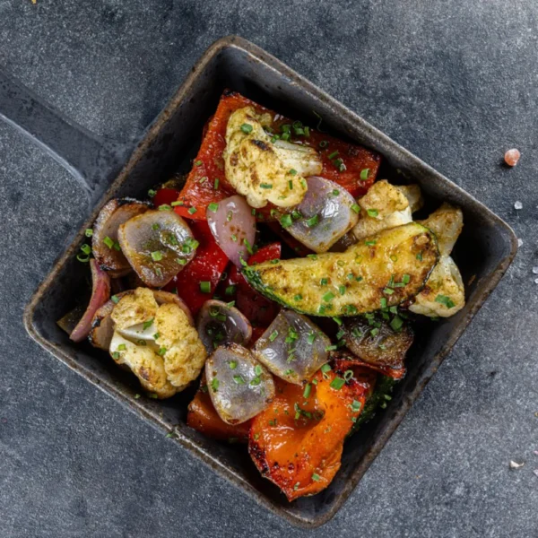 Mibrasa söeahjus grillitud köögiviljad